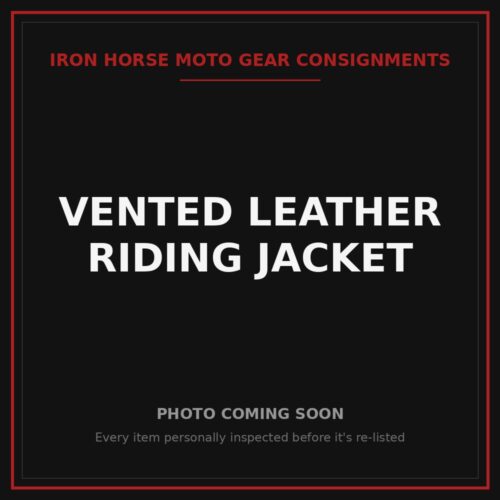 Vented Leather Riding Jacket